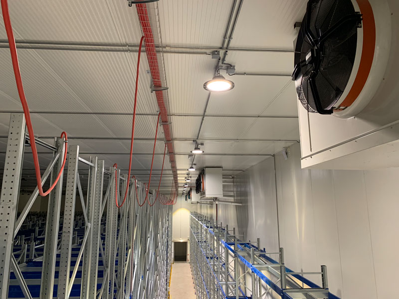 Impianto di refrigerazione per la logistica del freddo